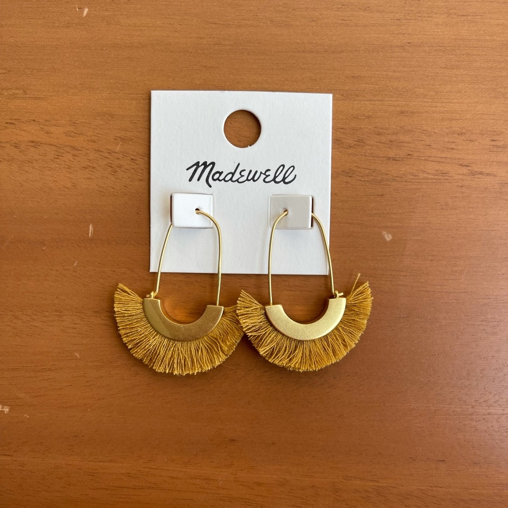 madewell tassel earrings